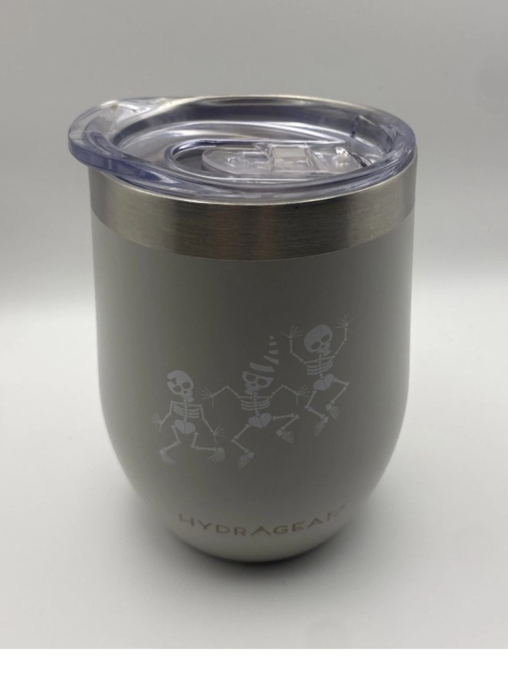 HYDRAGEAR Wine Drink Tumbler-Sliding Lid-Insulated-Dancing Skeletons-12oz